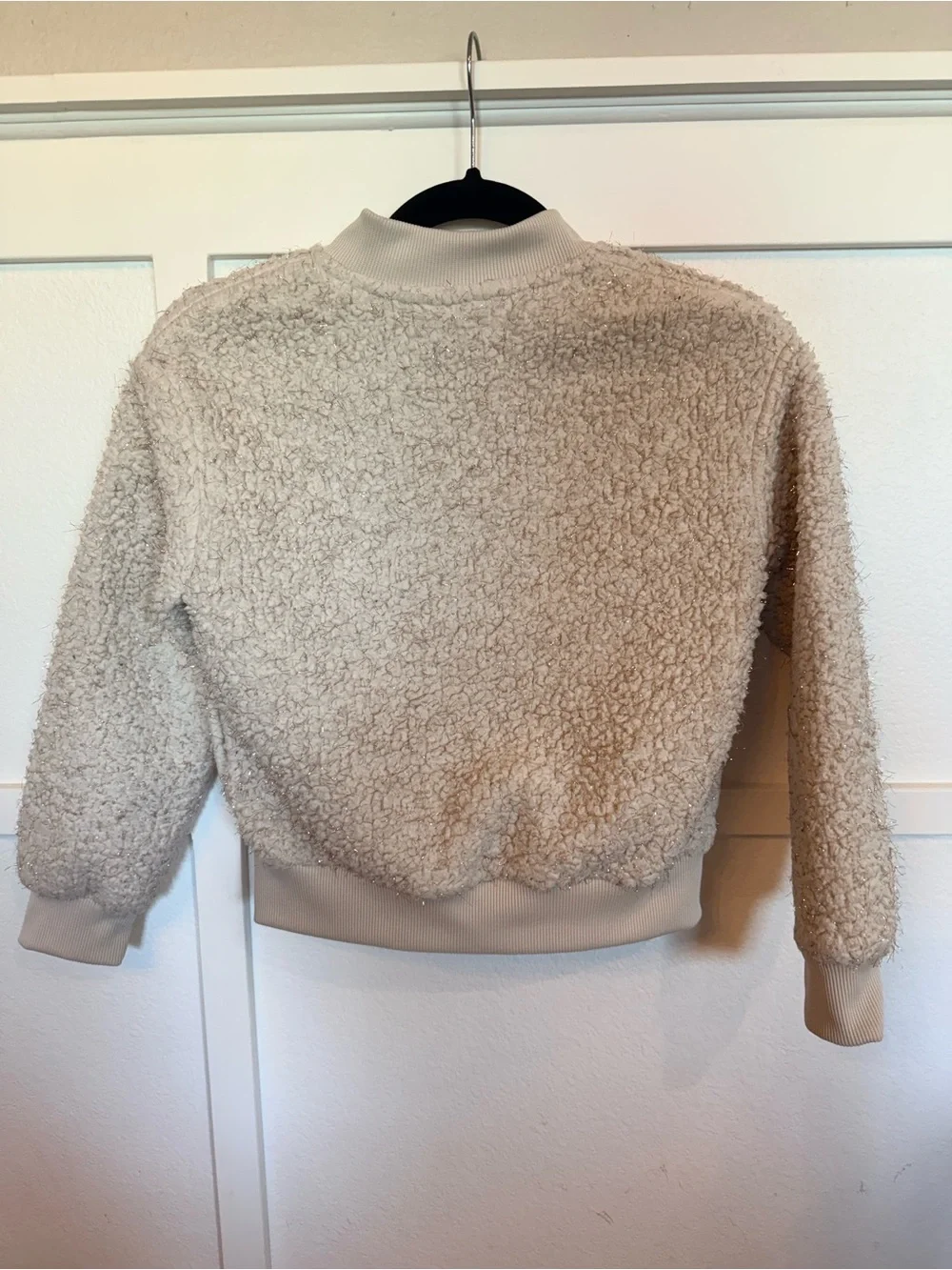 Nike Girl’s Cream Sherpa Zip Jacket